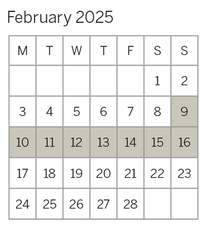 February 2025