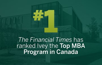 Ivey’s MBA is top in Canada in Financial Times ranking