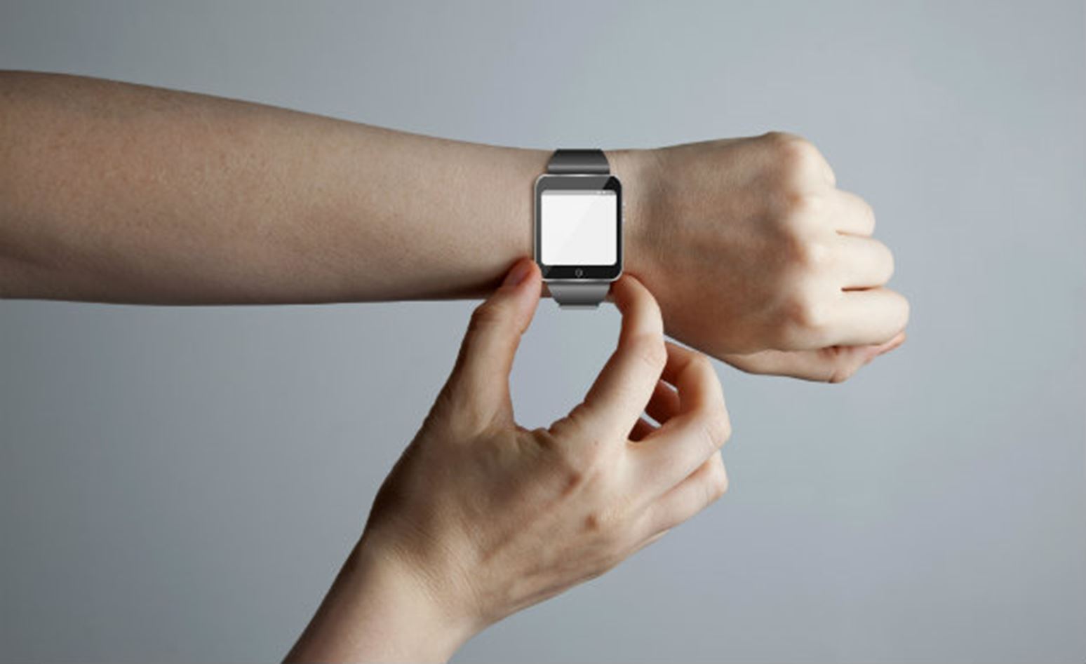 Woman with smartwatch