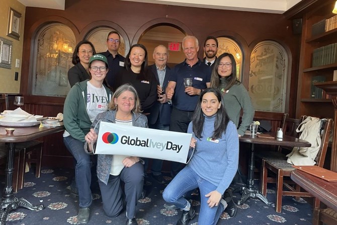 Alumni celebrating Global Ivey Day in 2022