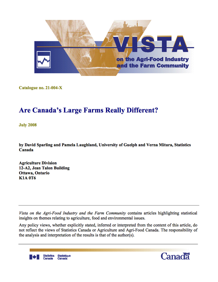 Are Canada’s Large Farms Really Different?