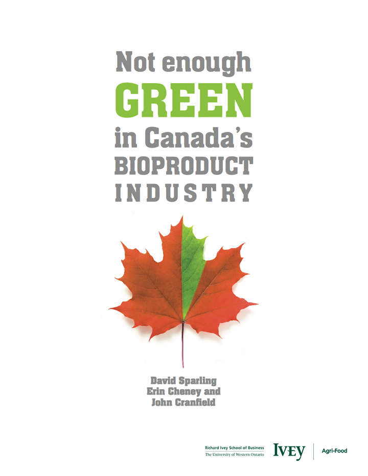 Not enough green in Canada’s bioproduct industry