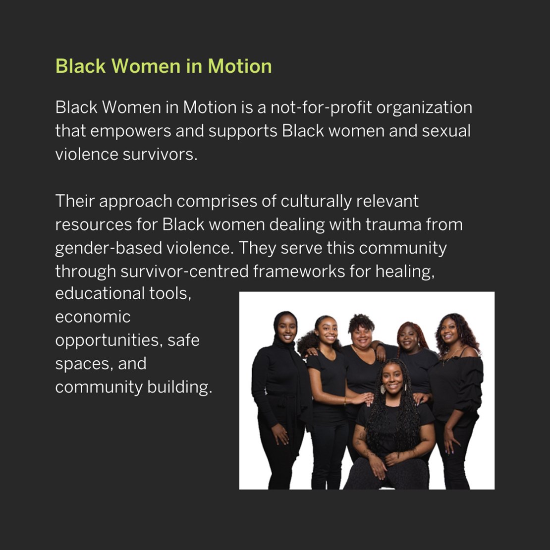Black Women in Motion