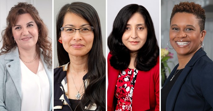 L-r: Sura Alshear, Kim Phuong de Jeu, Chaula Anjaria, and Katherine Isaac