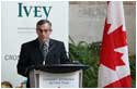 The Honourable Tony Clement, Minister of Industry at the announcement of the Centre