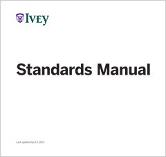 Standards Manual cover