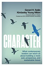 Cover of book Character - green with geese flying in a V formation