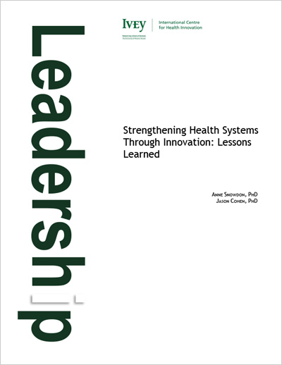 Strengthening Health Systems Through Innovation: Lessons Learned
