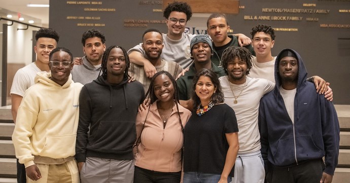 Nadine de Gannes, HBA ’09, HBA Faculty Director (front) with the Black Culture Celebration student organizing team