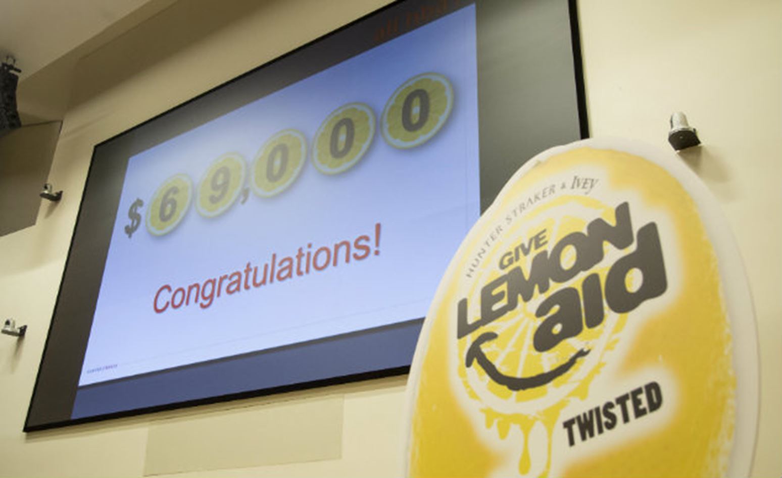 Ivey students rise to the challenge for annual LemonAid fundraiser