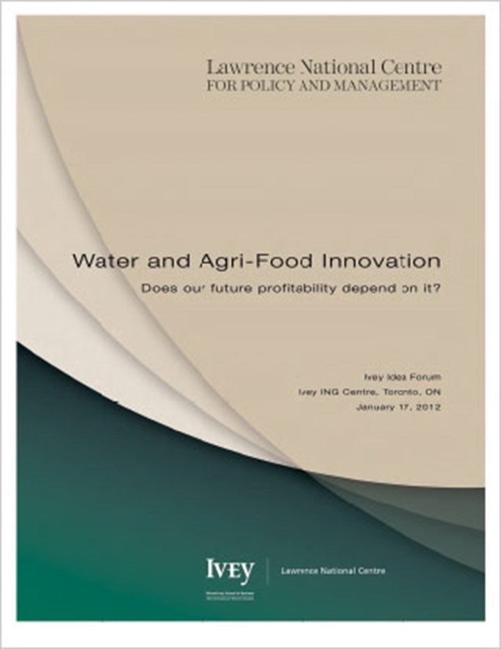 Water and Agri-Food Innovation