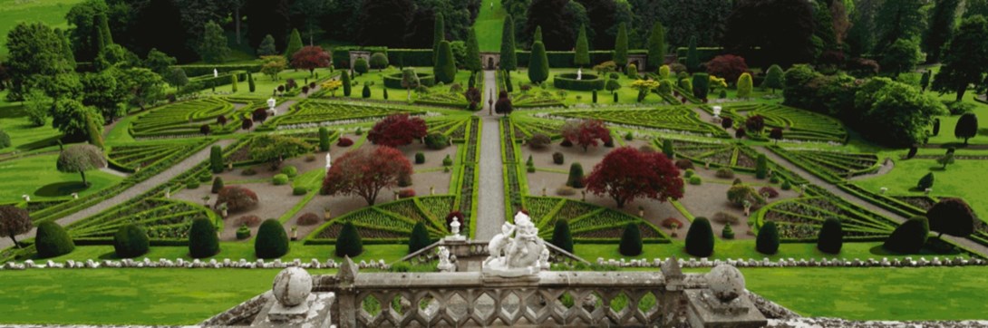 Formal Gardens of Drummond Castle, by Dorian FitzGerald