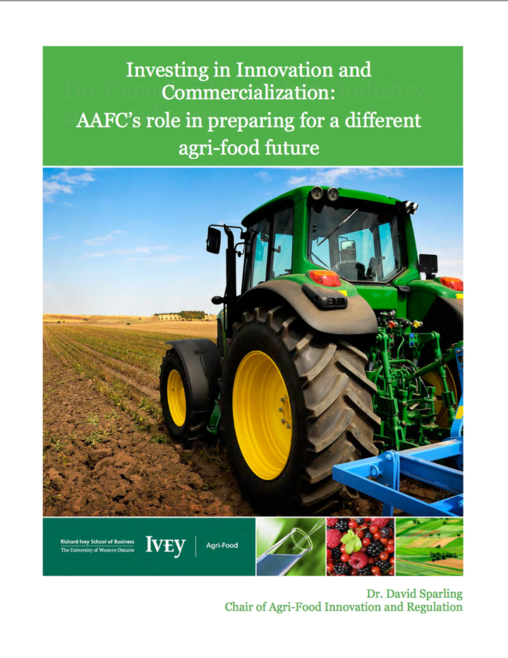 Investing in Innovation and The Canadian bioproducts industry, 2003 and 2006 Commercialization: AAFC’s role in preparing for a different agri-food future