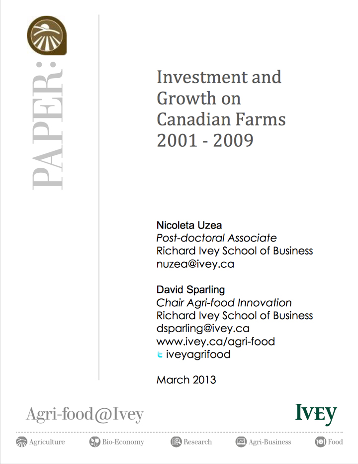 Investment and Growth on Canadian Farms