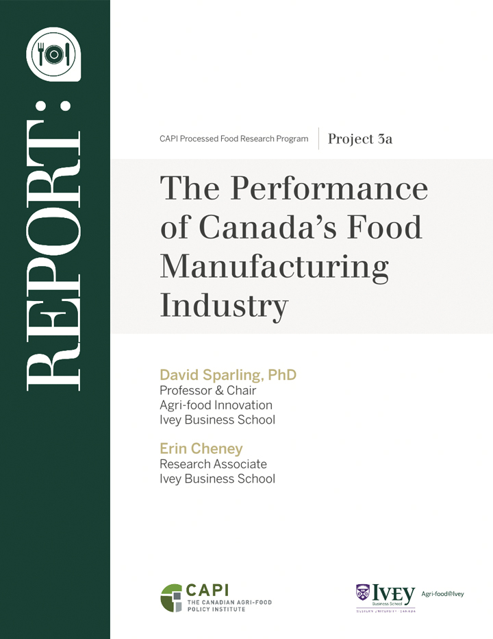 The Performance of Canada's Food Manufacturing Industry