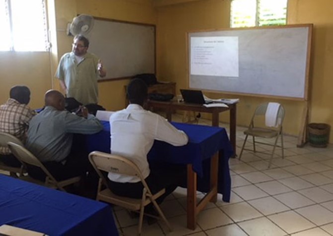 Associate Professor Stephan Vachon at Haiti Workshop
