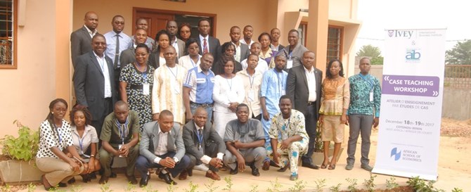 Participants at the Benin Workshop at the African School of Economics 