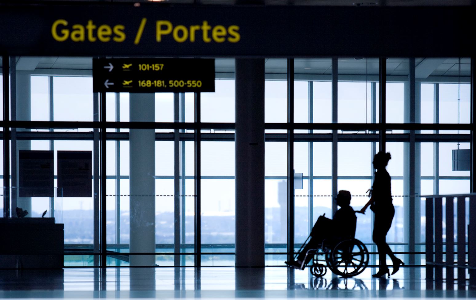 Wheelchair at airport - Mehmet Begen Impact
