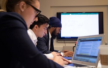 Diving in: MSc students complete internships in analytics