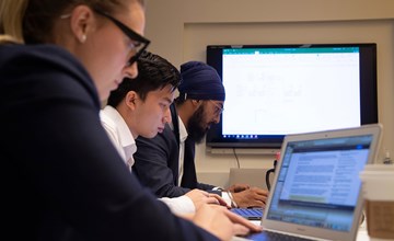 Diving in: MSc students complete internships in analytics