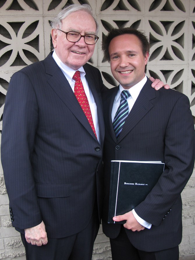 Mr. Buffett with Nick Kuzyk
