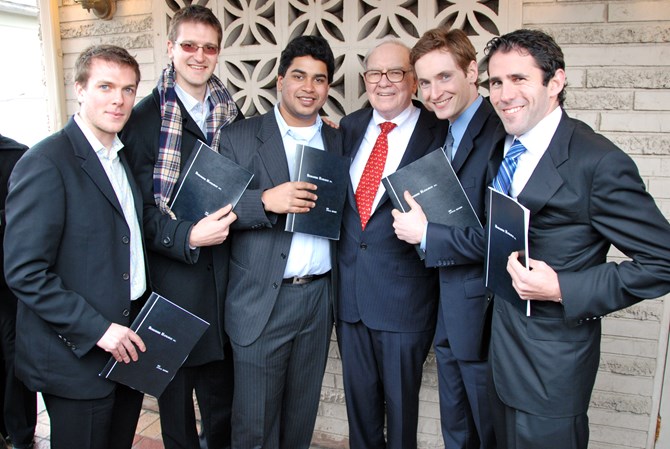 Reed McDonnell, Greg Lindstrom, Vishwath Kumar, Warren Buffet, Craig Follett, Brandon Kideckel