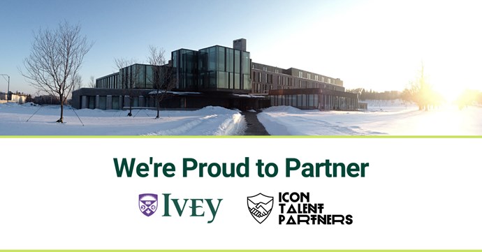 We're proud to partner: Ivey and ICON Talent Partners