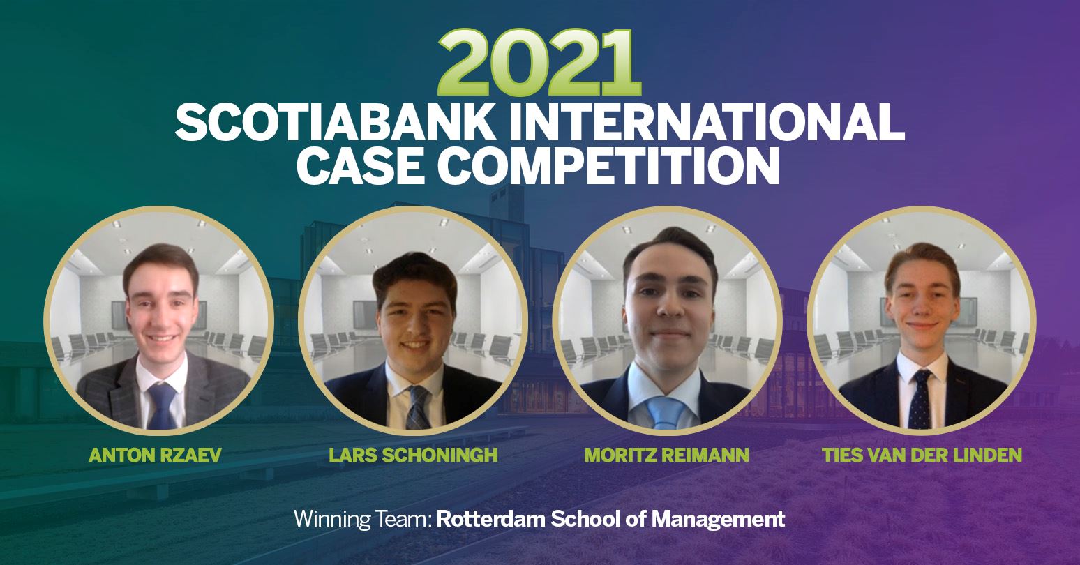 Student teams from around the world participate in Scotiabank International Case Competition