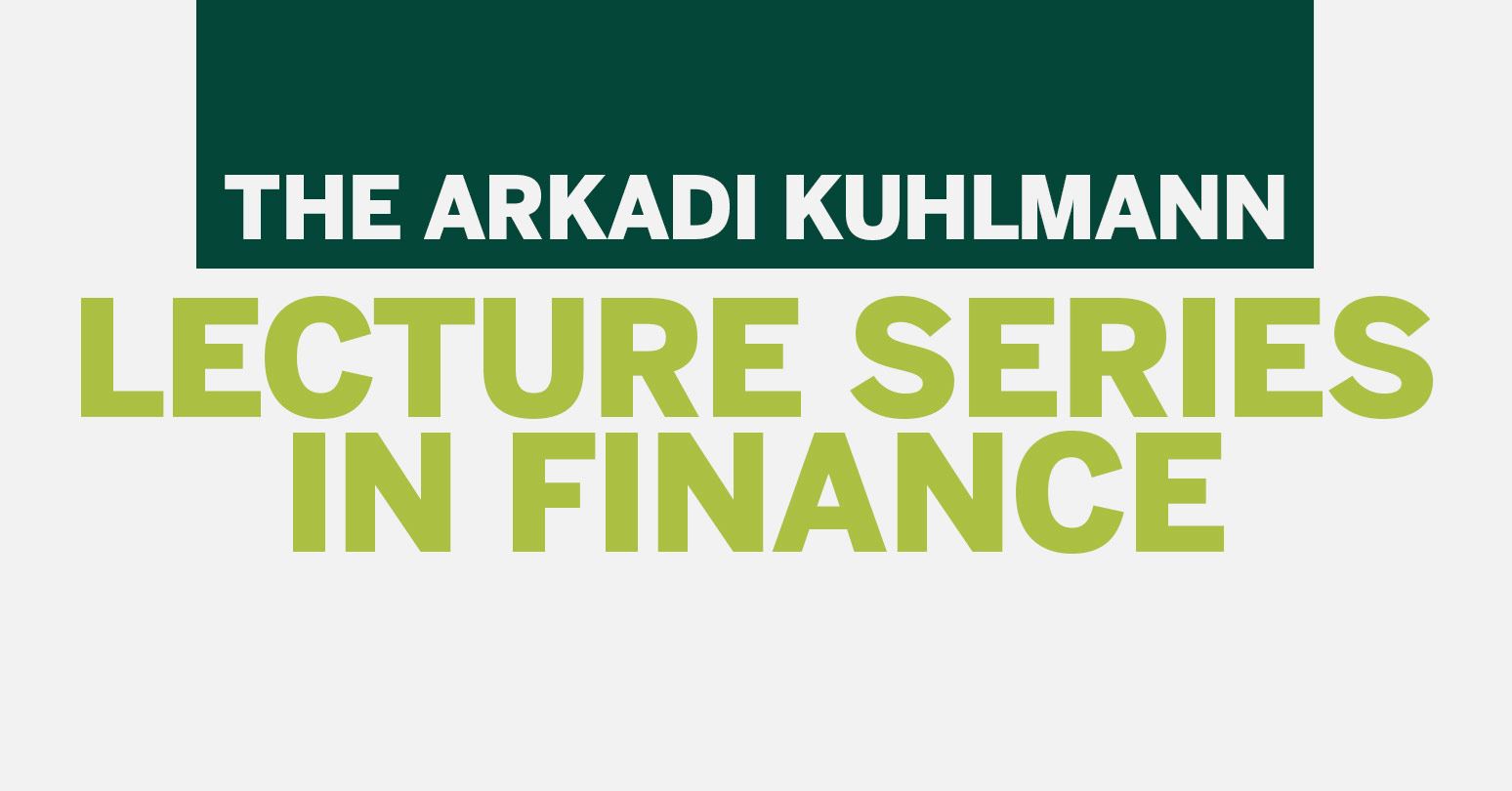 Lecture Series In Finance Event Banner