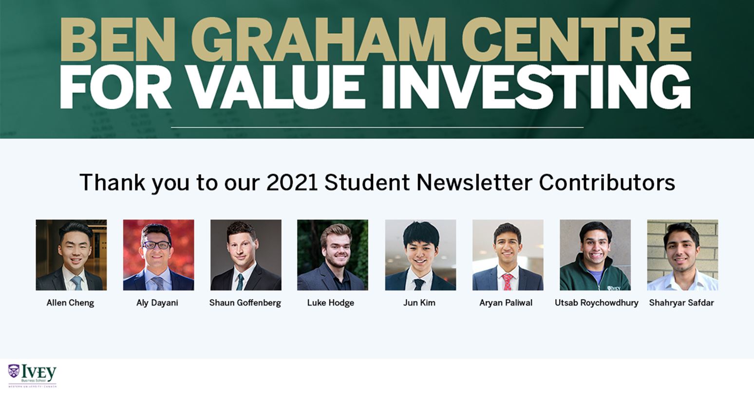 Thank you Student Newsletter Contributors