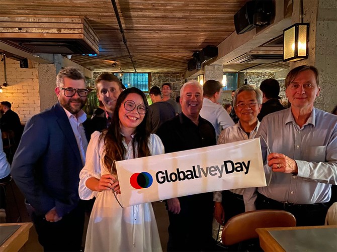 Melbourne, Australia alum celebrated Global Ivey Day in person!
