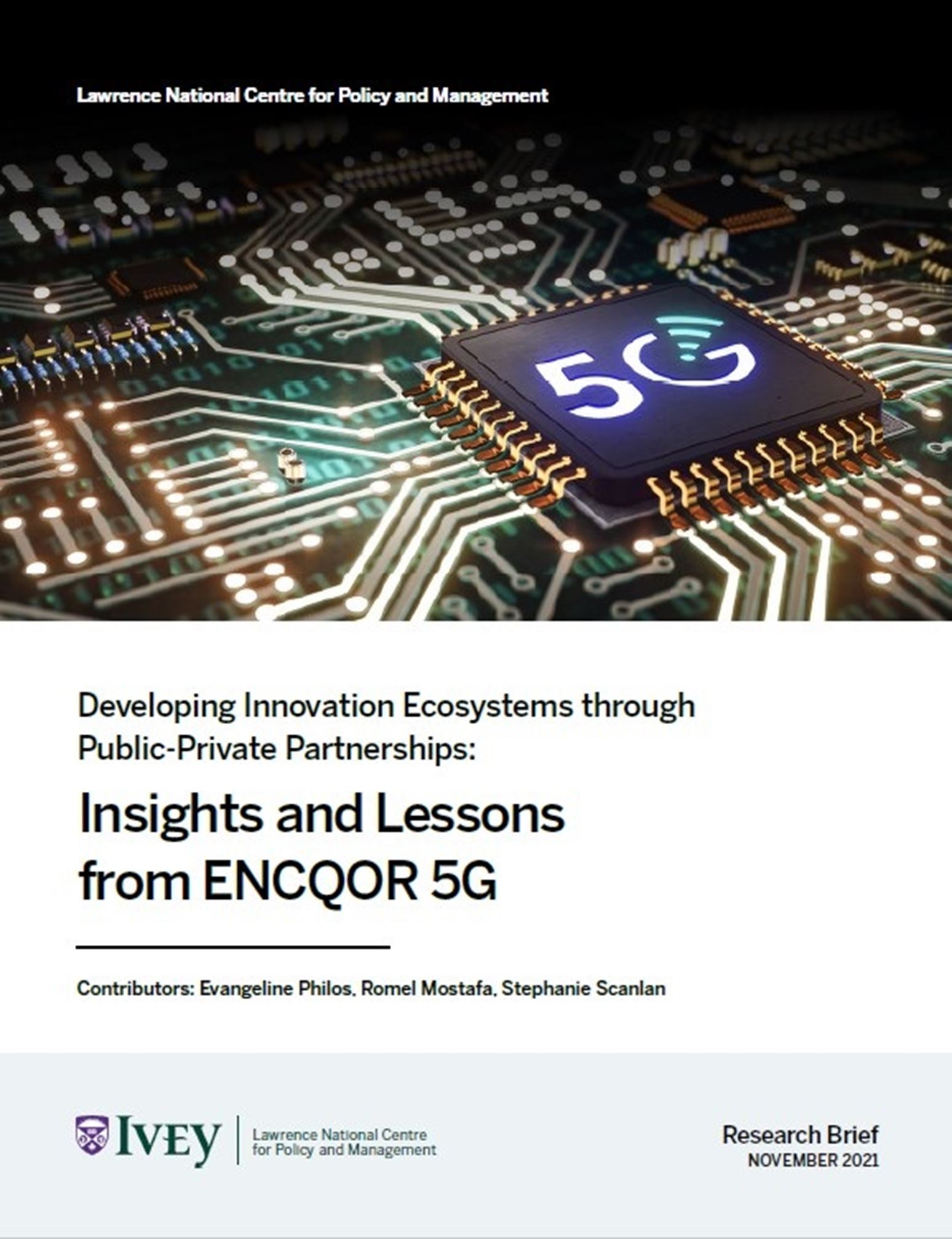 Developing Innovation Ecosystems through Public-Private Partnerships: Insights and Lessons from ENCQOR 5G