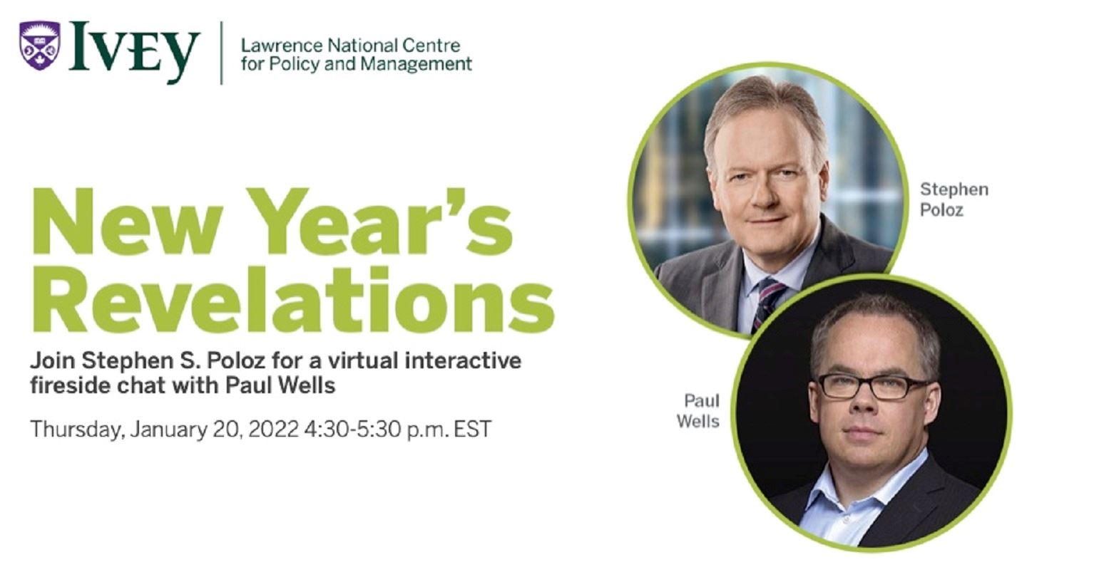 New Year's Revelations: A Fireside Chat with Stephen Poloz and Paul Wells
