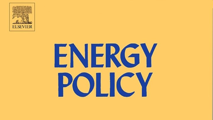 New paper published in Energy Policy journal