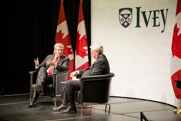 Dean Bob Kennedy interviews Prime Minister Harper