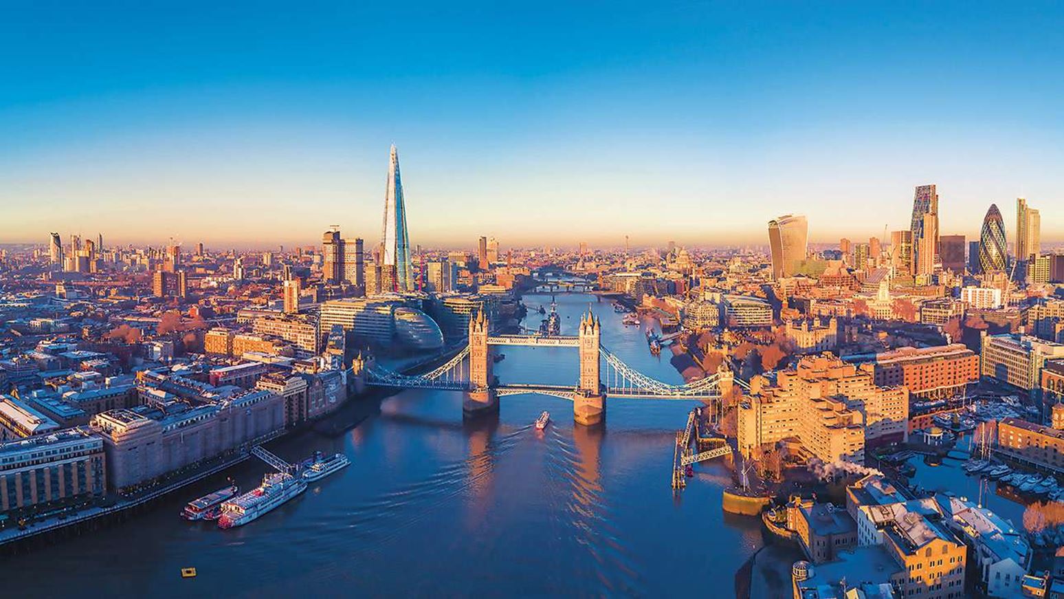 London Aerial Cityscape River Thames 1