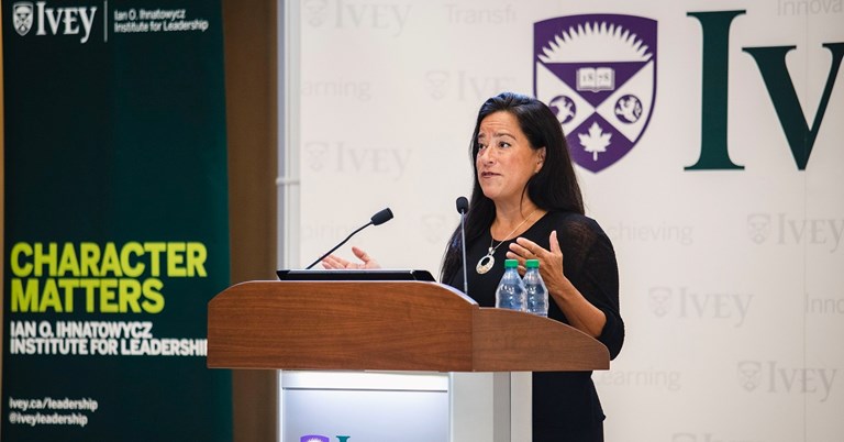 Jody Wilson-Raybould calls for future business leaders to lead reconciliation