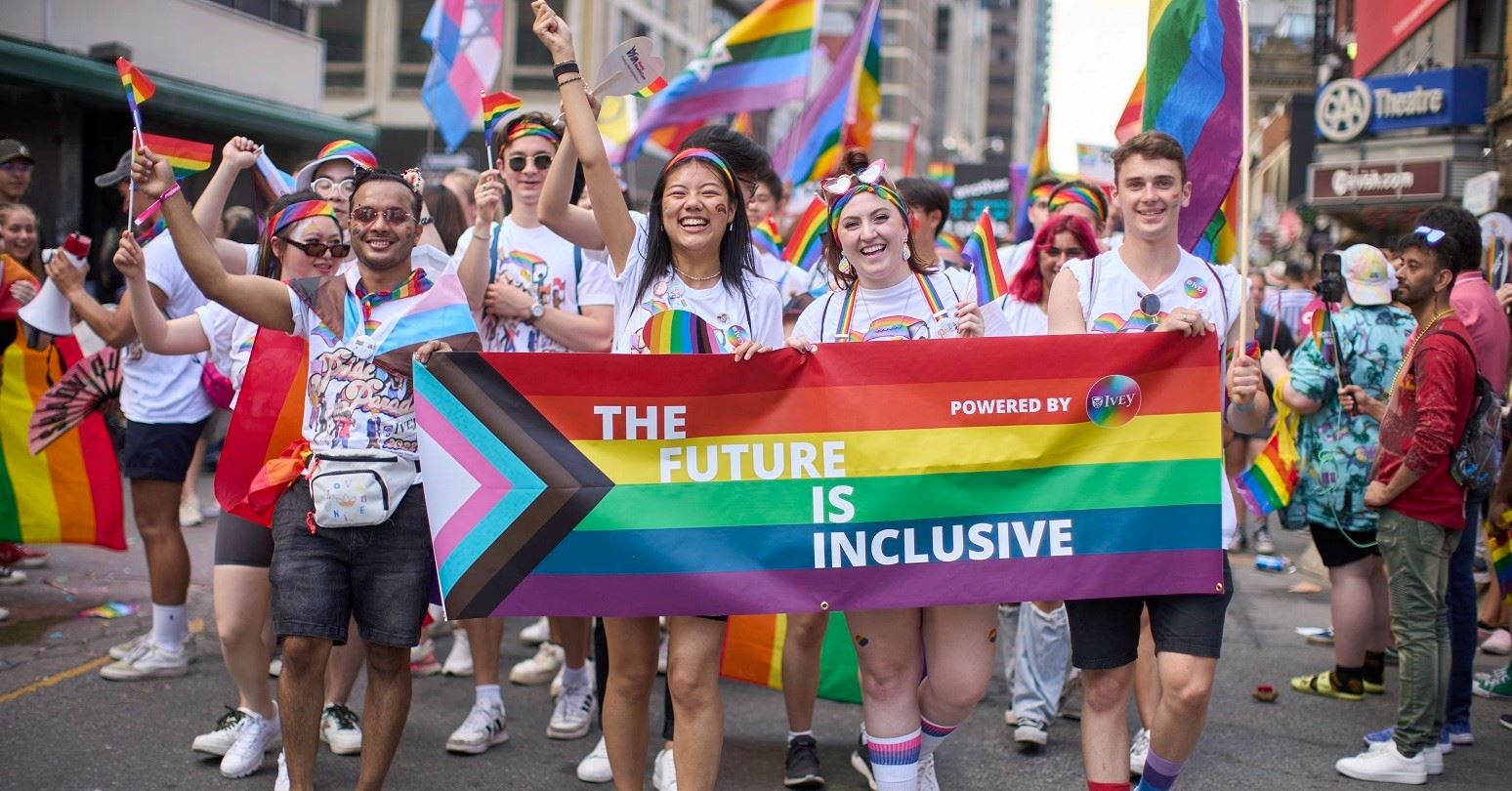 Ivey students march in 2022 Toronto Pride Parade 