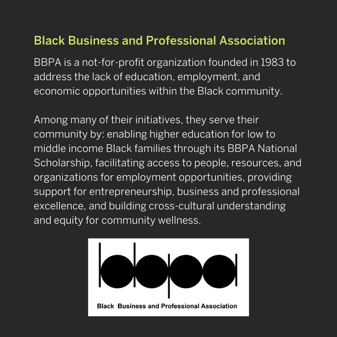 Black Business and Professional Association