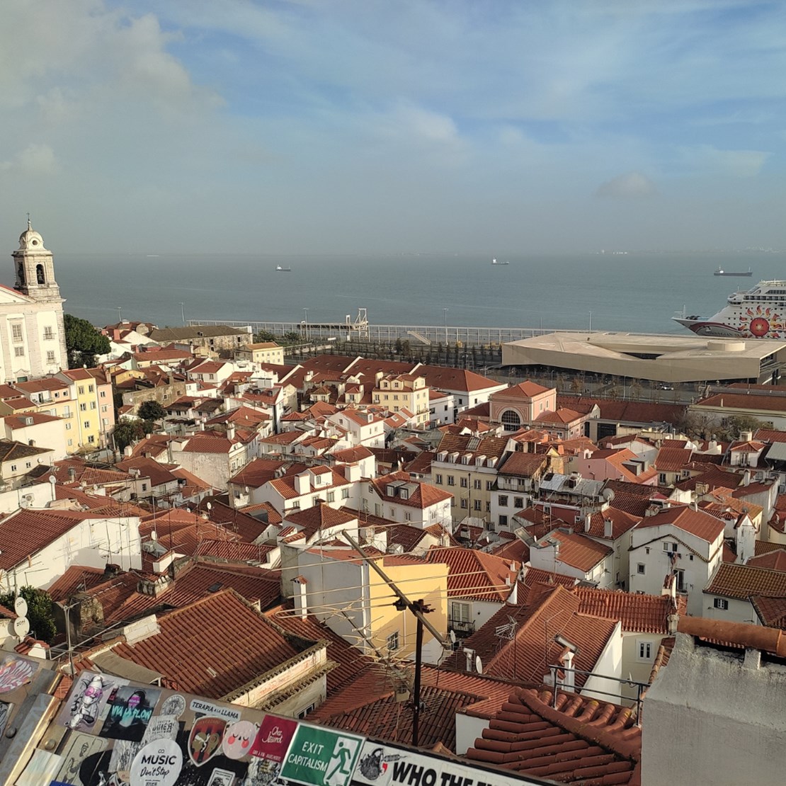 Iconic rooftops in Lisbon