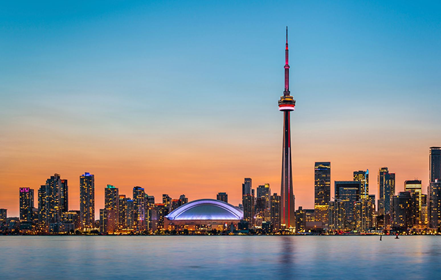 Toronto Skyline At Twilight