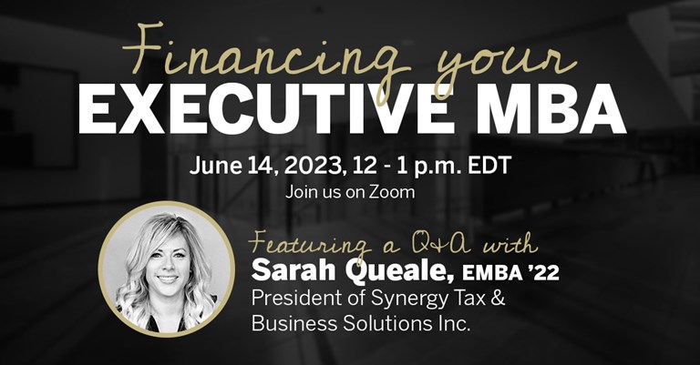 Financing Your EMBA Sarah Queale (1)