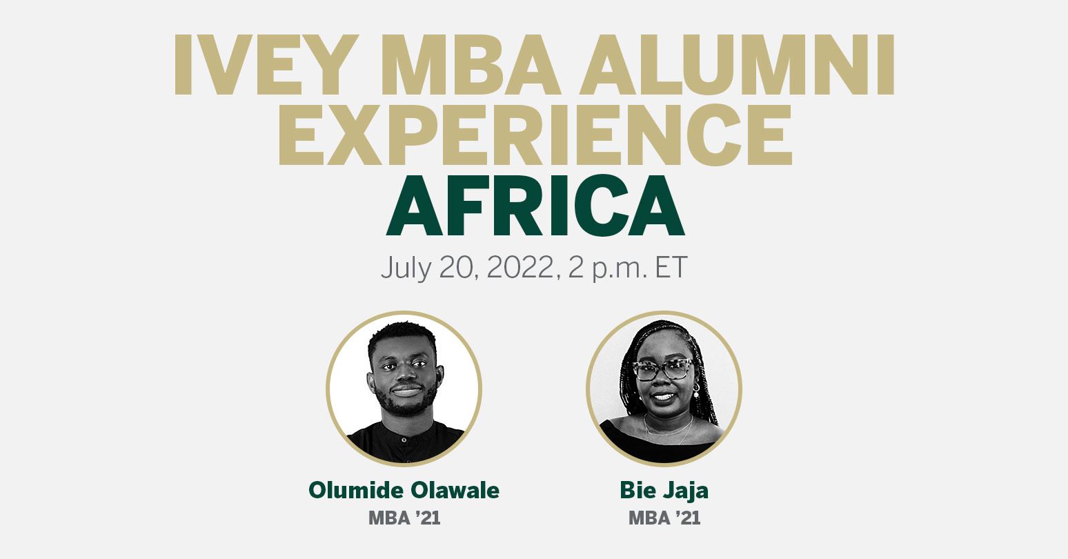 MBA Alumni Experience Africa Banner