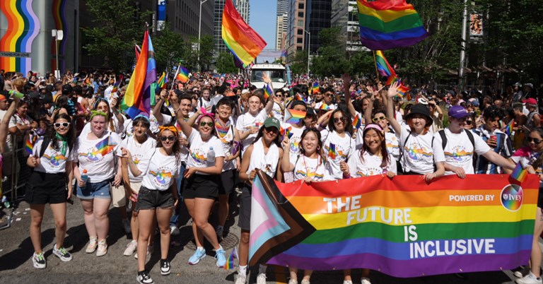 Ivey community marches in 2023 Toronto Pride Parade