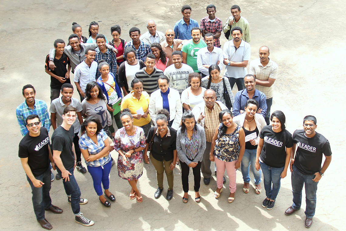 LEADER volunteers and participants in Ethiopia in 2015
