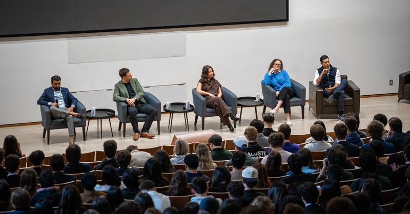 L-r: Pranit Tukrel, David Miskus, Genevieve Eccleston, Stephanie De Vincenzo, and Alan Leela