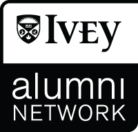 Ivey Alumni Network Logo in Black and White