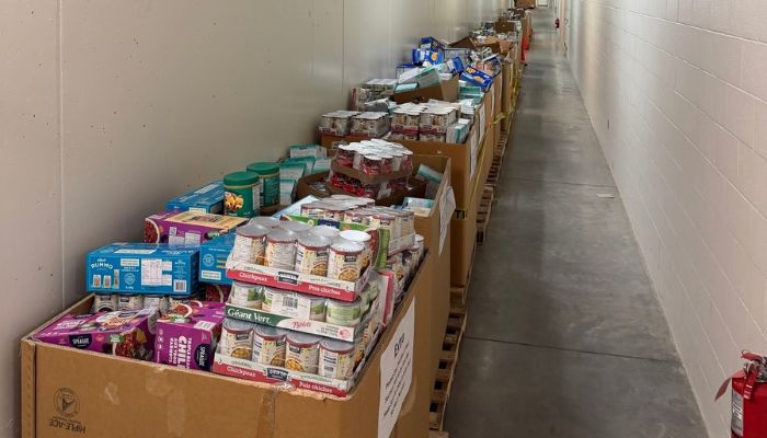 Boxes of food