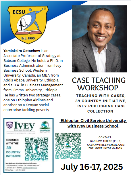 Ethiopian Civil Service University (ECSU) July 16 & 17, 2025