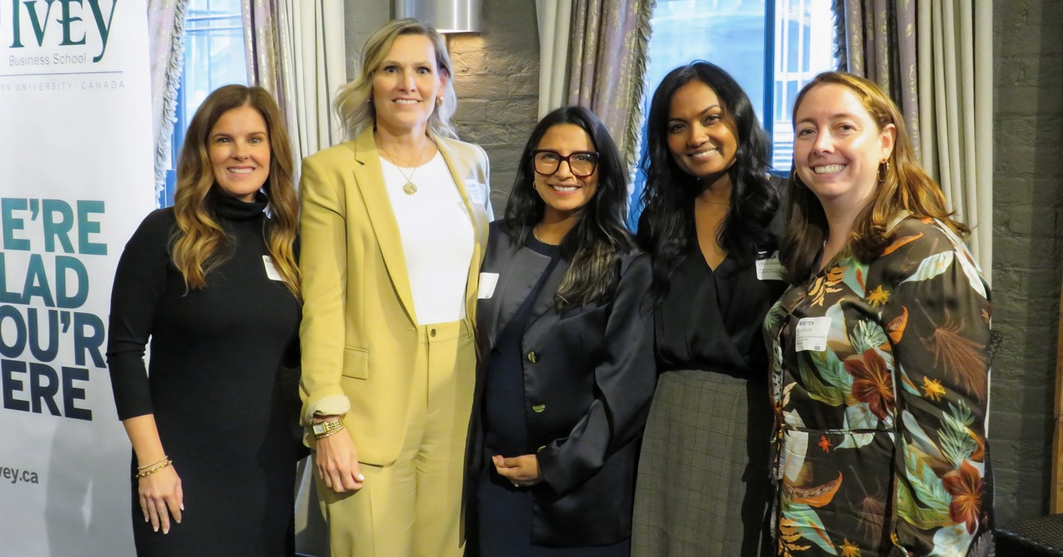Erin Craven, Lori Casselman, Swati Matta, Dr. Sheila Wijayasinghe and Kristen Sovereign